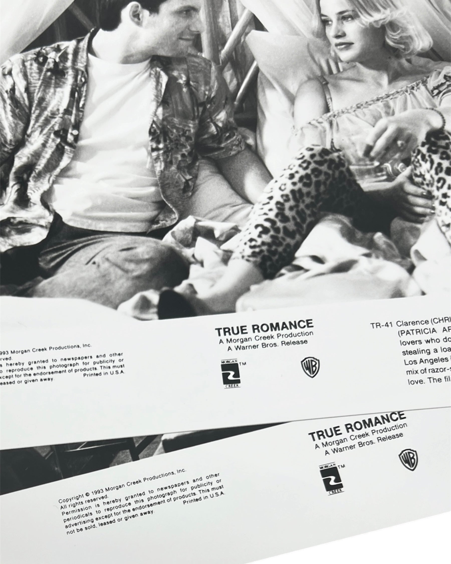 Vintage 1993 True Romance Press Kit