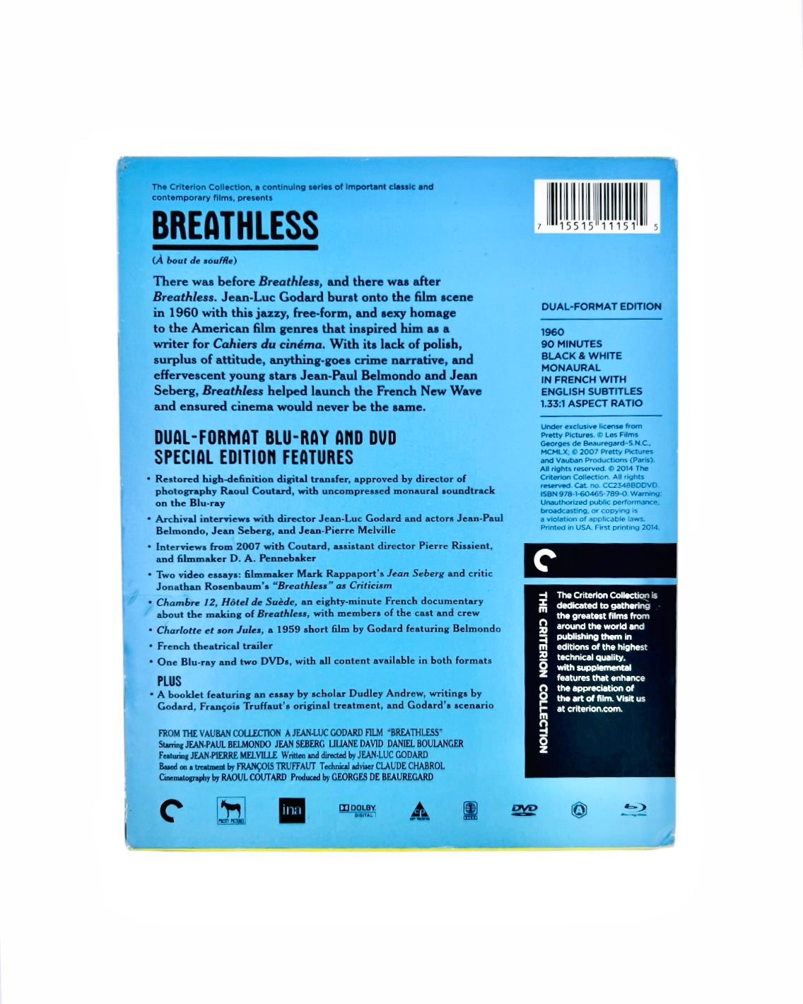 Breathless (1960) Dual-Format Set