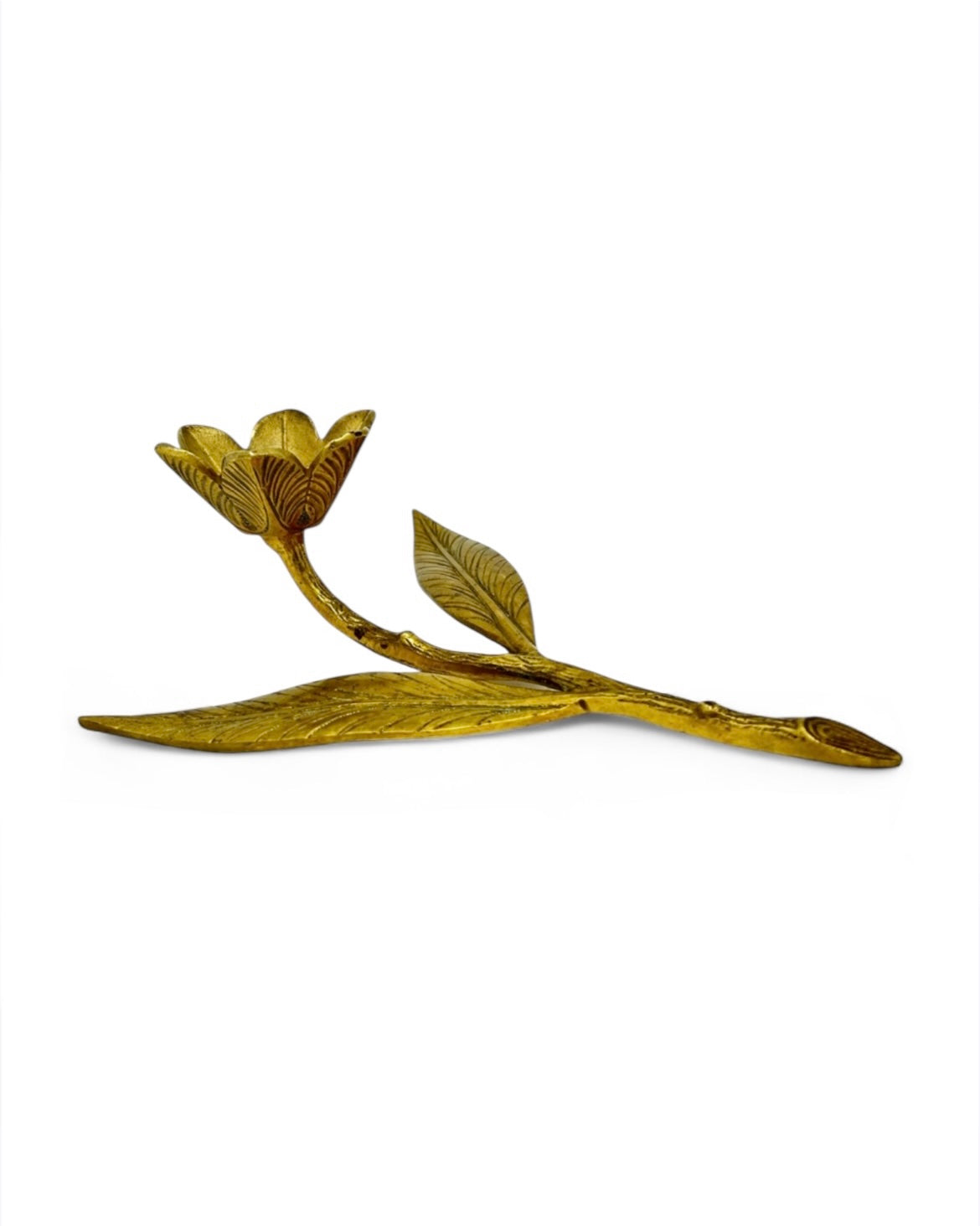 Vintage 1970s Brass Flower Ashtray