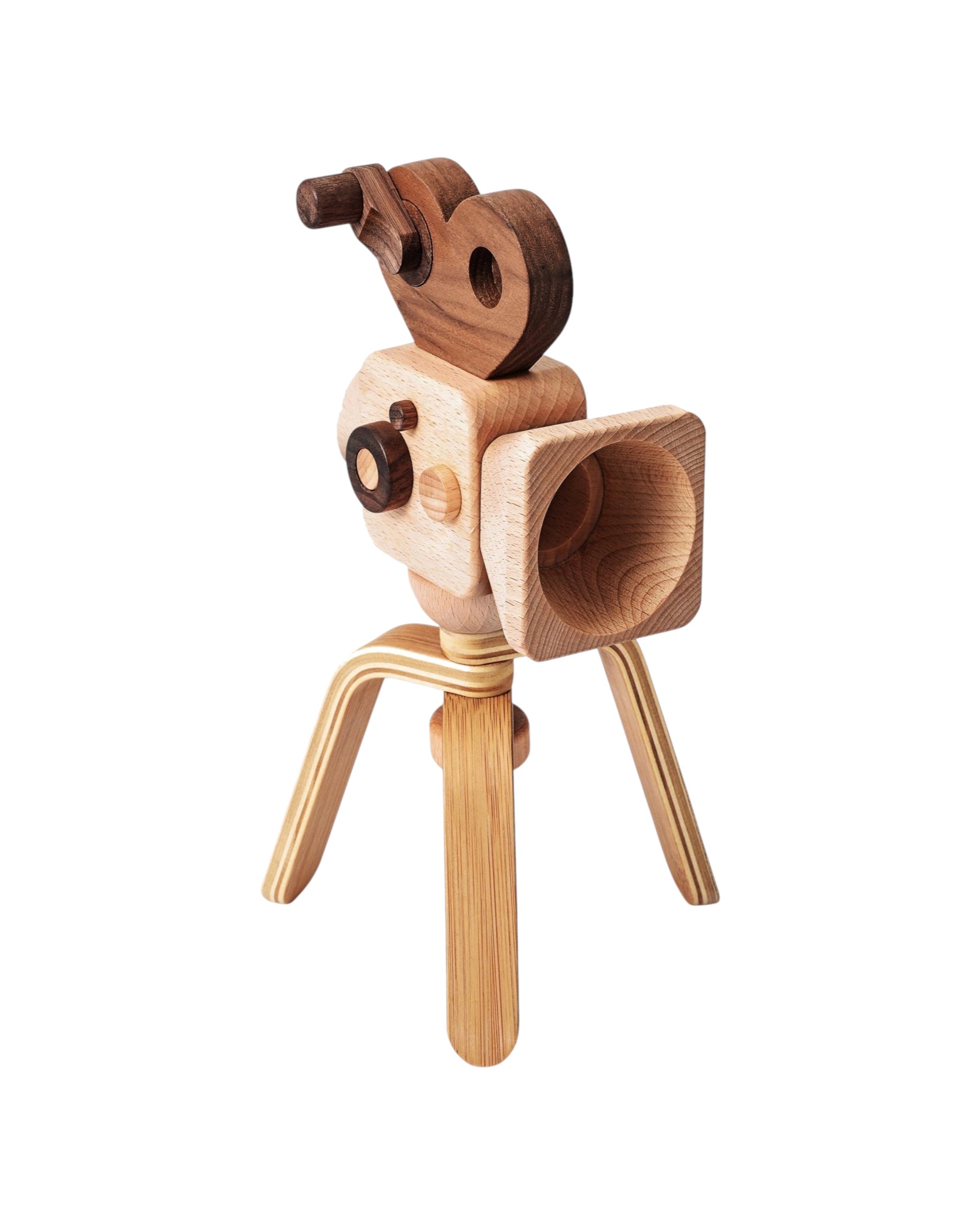 Super 16 Pro Wooden Toy Camera with Tripod
