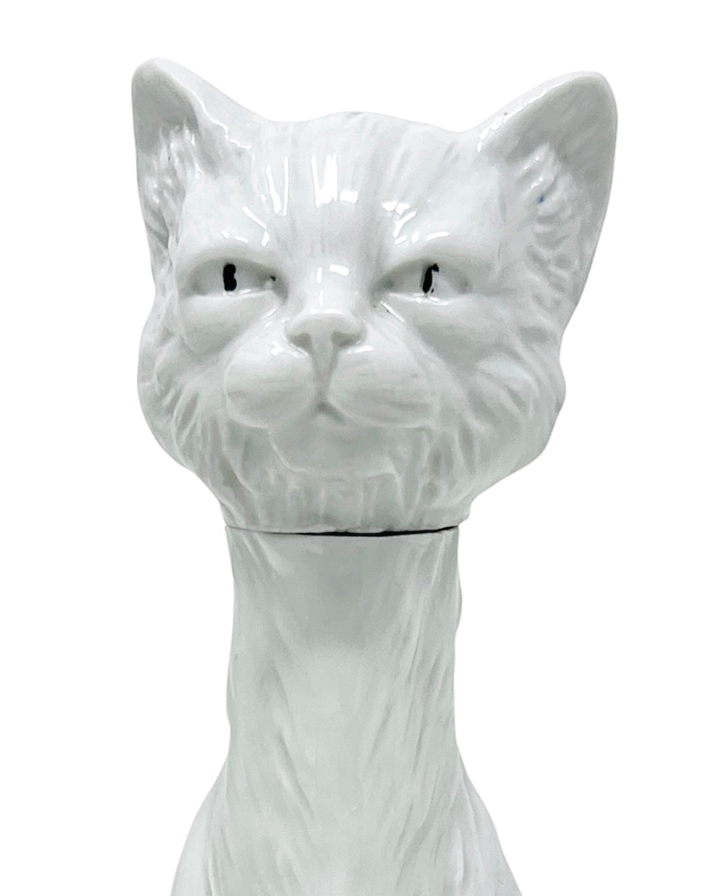 Vintage Porcelain Cat Decanter