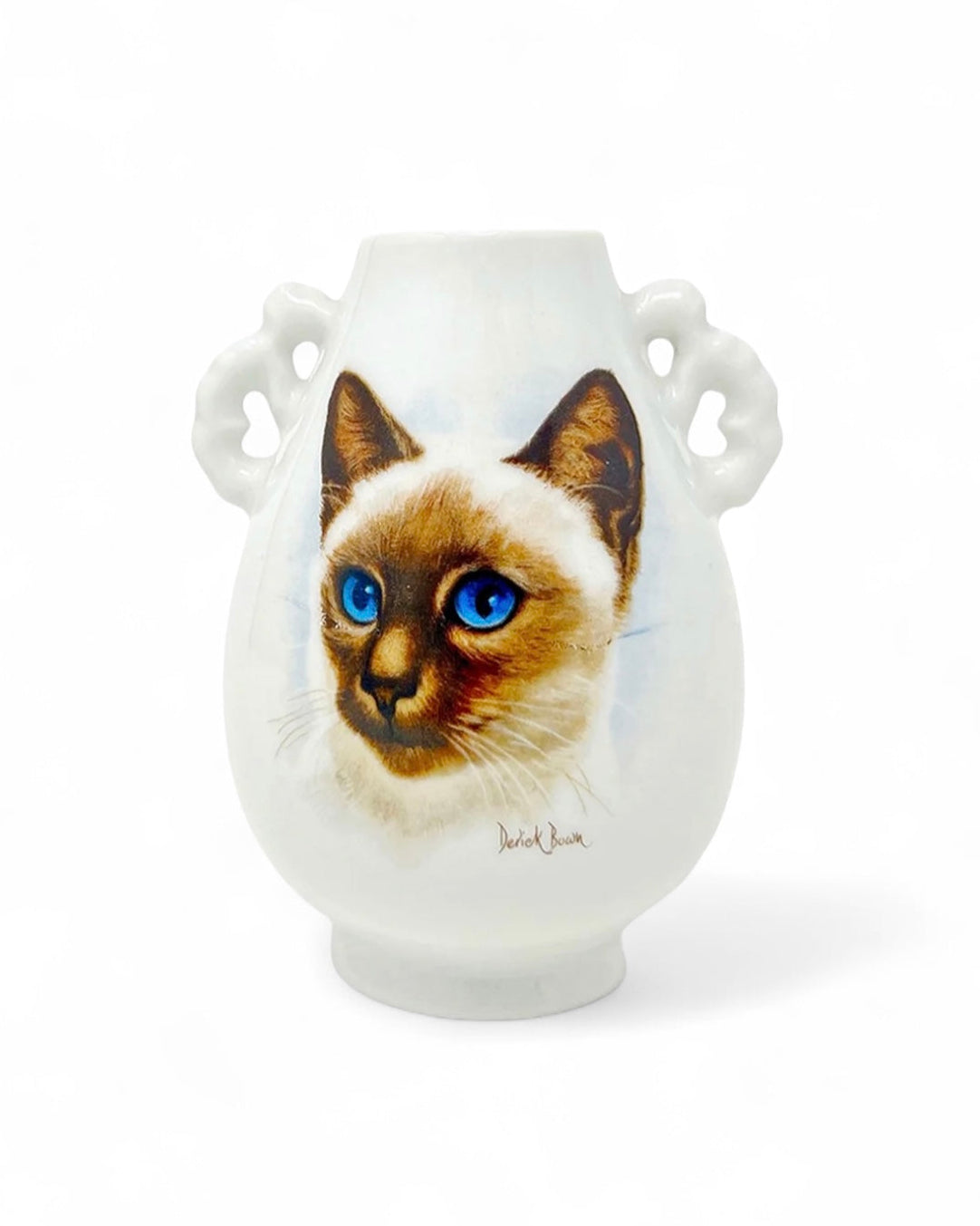 Vintage Derick Bown Mini Cat Vase