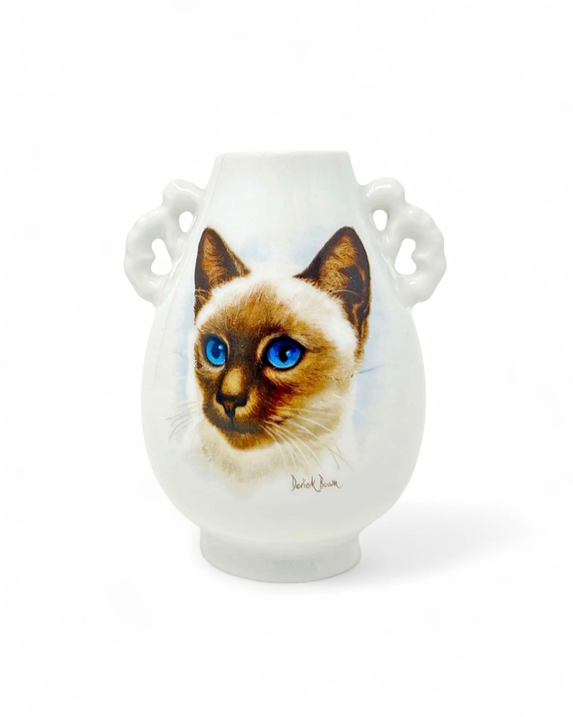 Vintage Derick Bown Mini Cat Vase