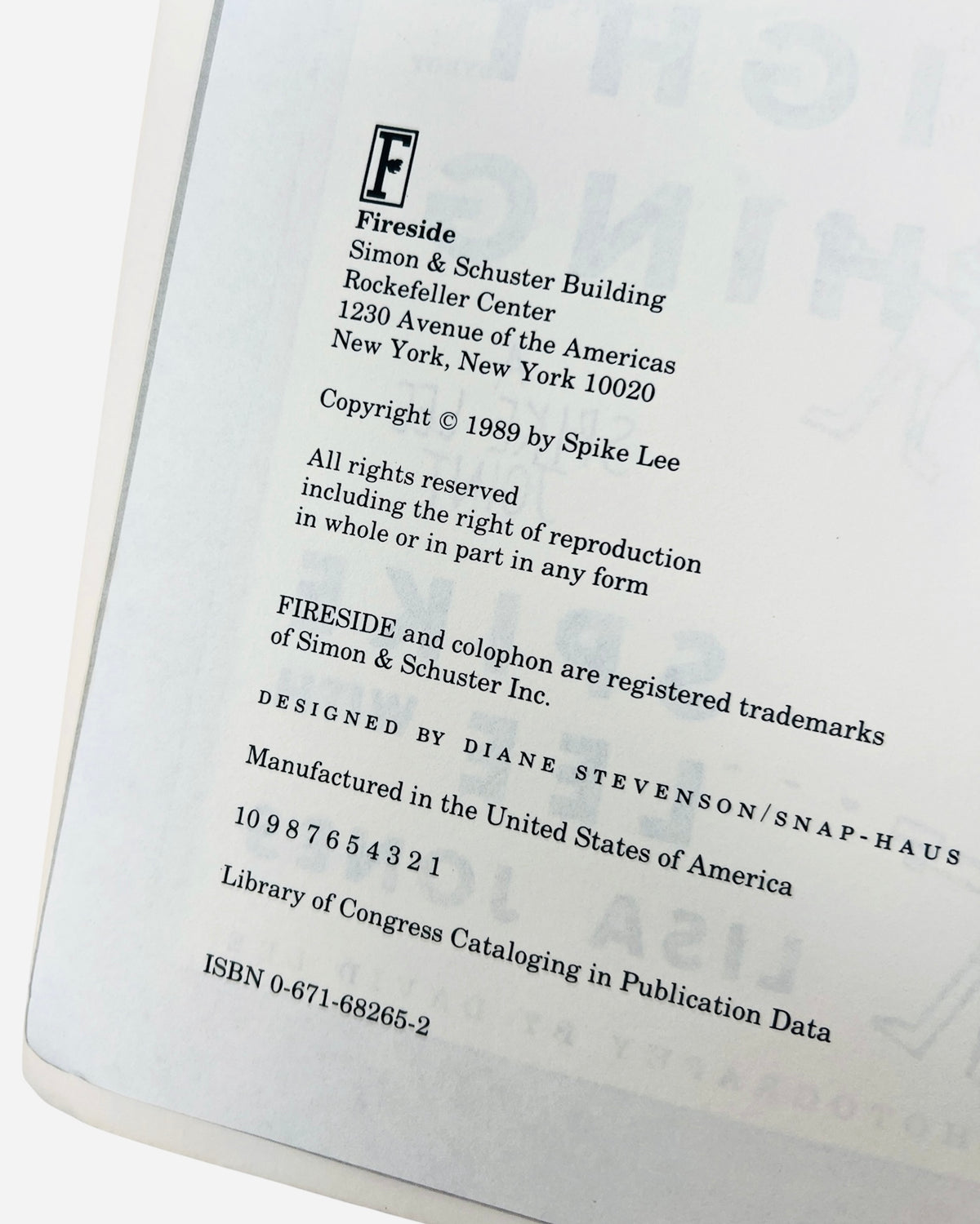 Vintage 1989 'Do the Right Thing' Companion Book by Spike Lee