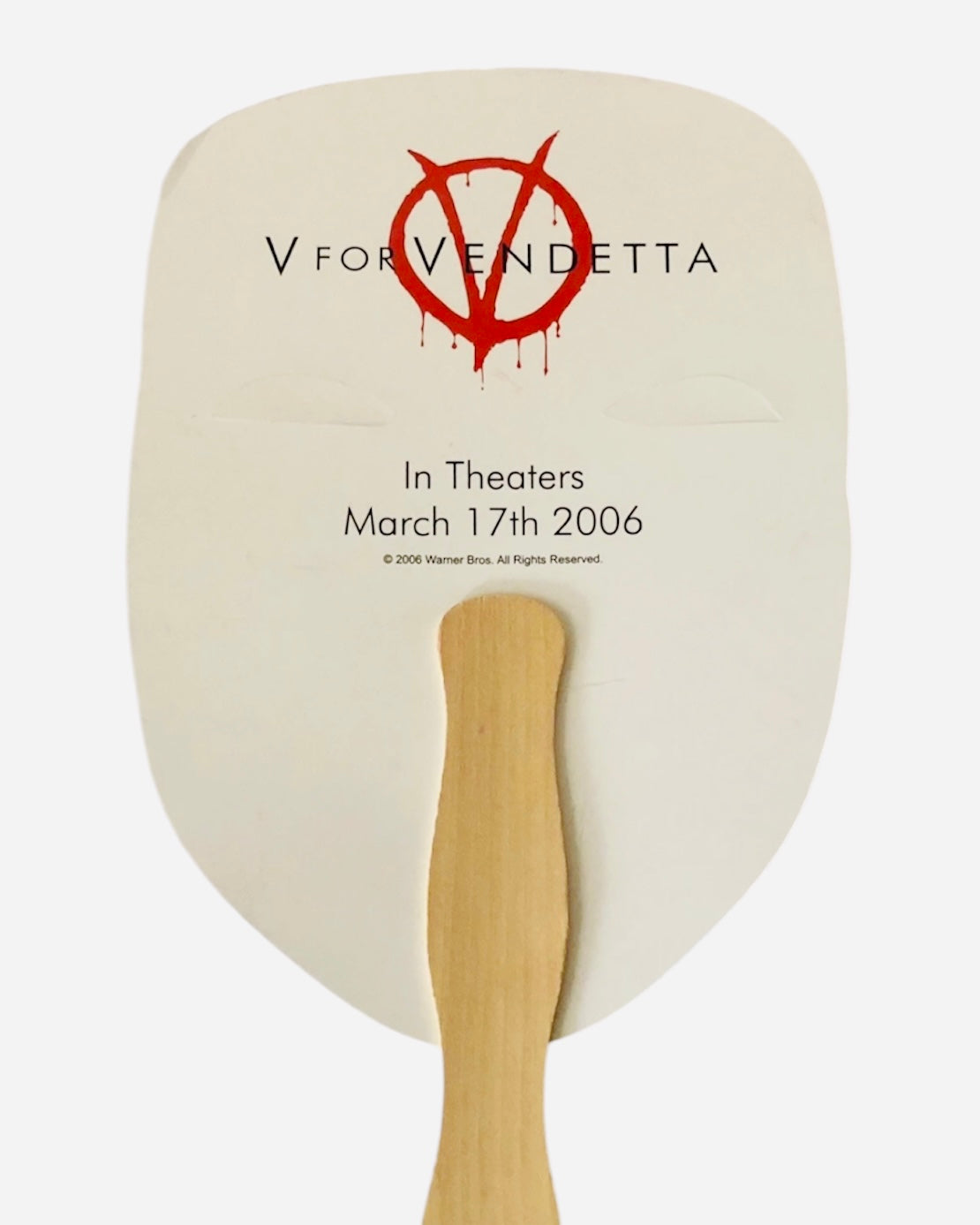 2006 V for Vendetta Original Promo Mask