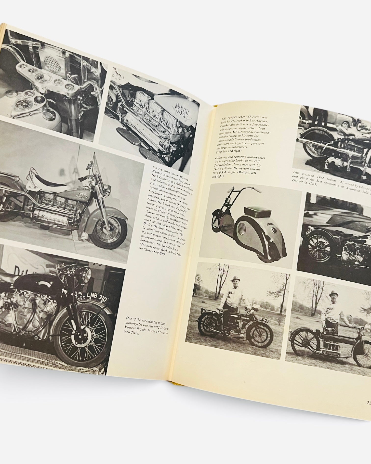 Vintage 1st Edition 'A Treasury of Motorcycles of the World' 1965
