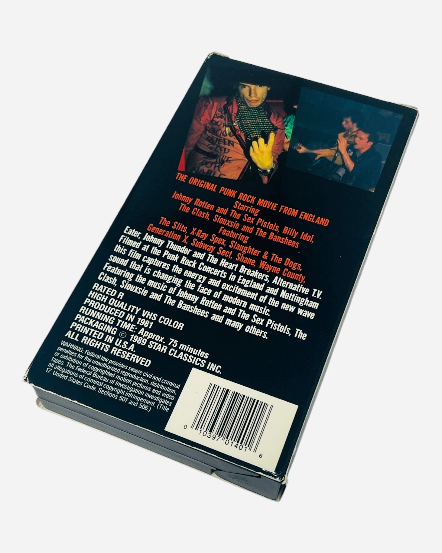 Punk Rock Movie (1978) VHS Tape