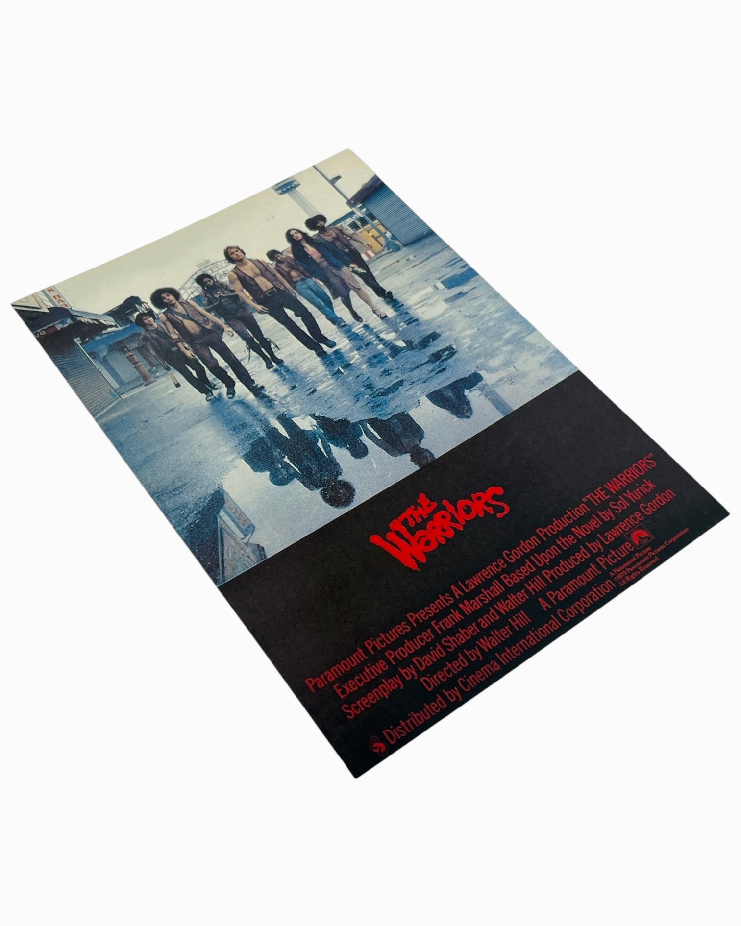 Vintage 1980s 'The Warriors' French Promo Postcard