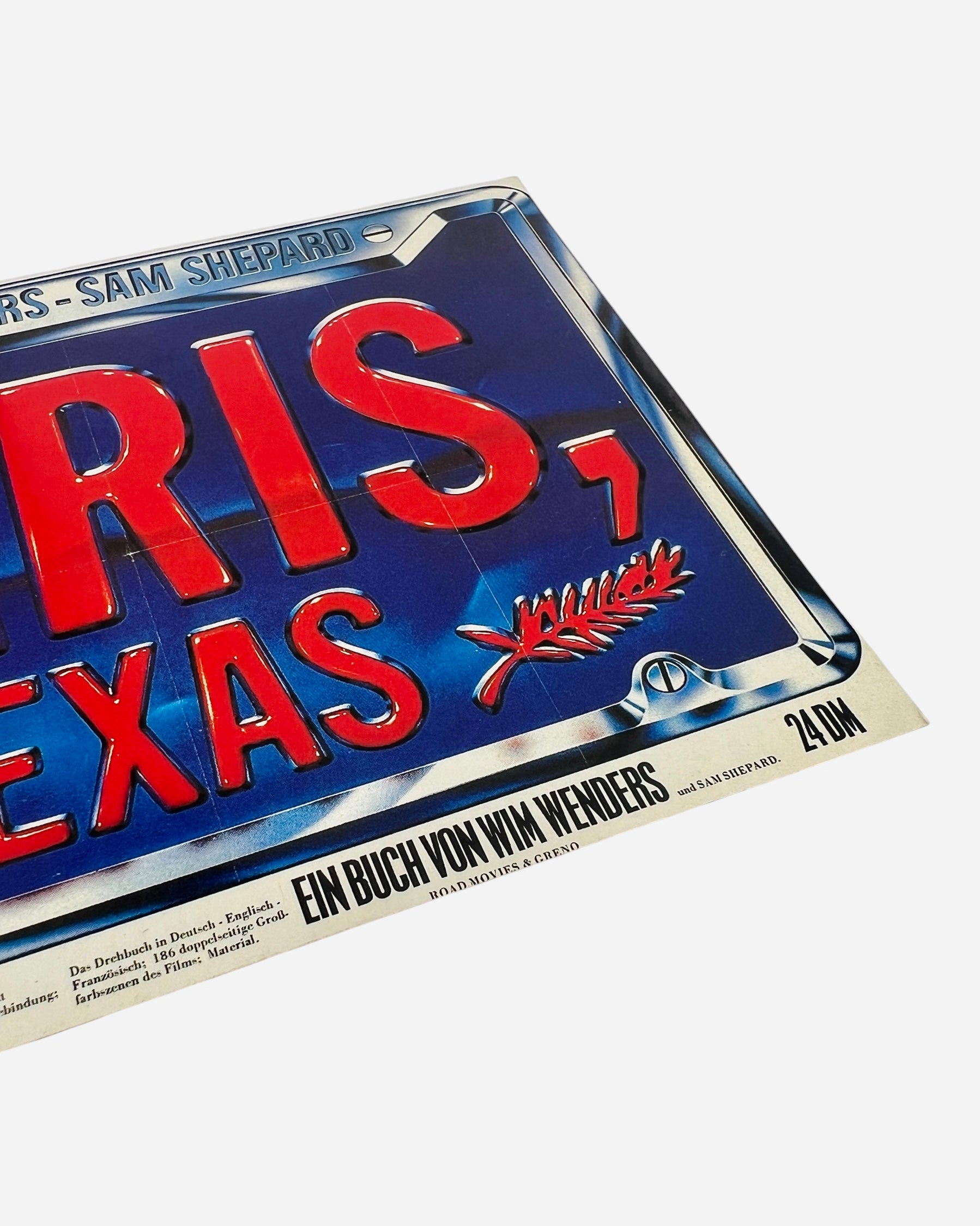 Vintage 1984 ‘Paris, Texas’ Euro Promo Postcard