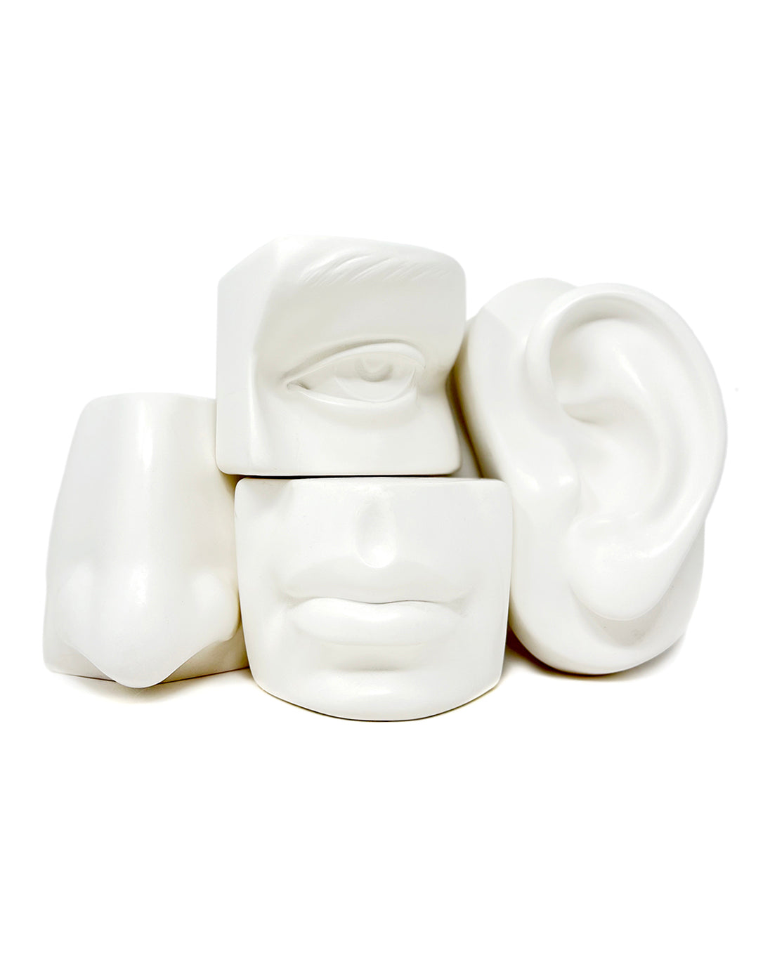 Face Parts Plaster Casts