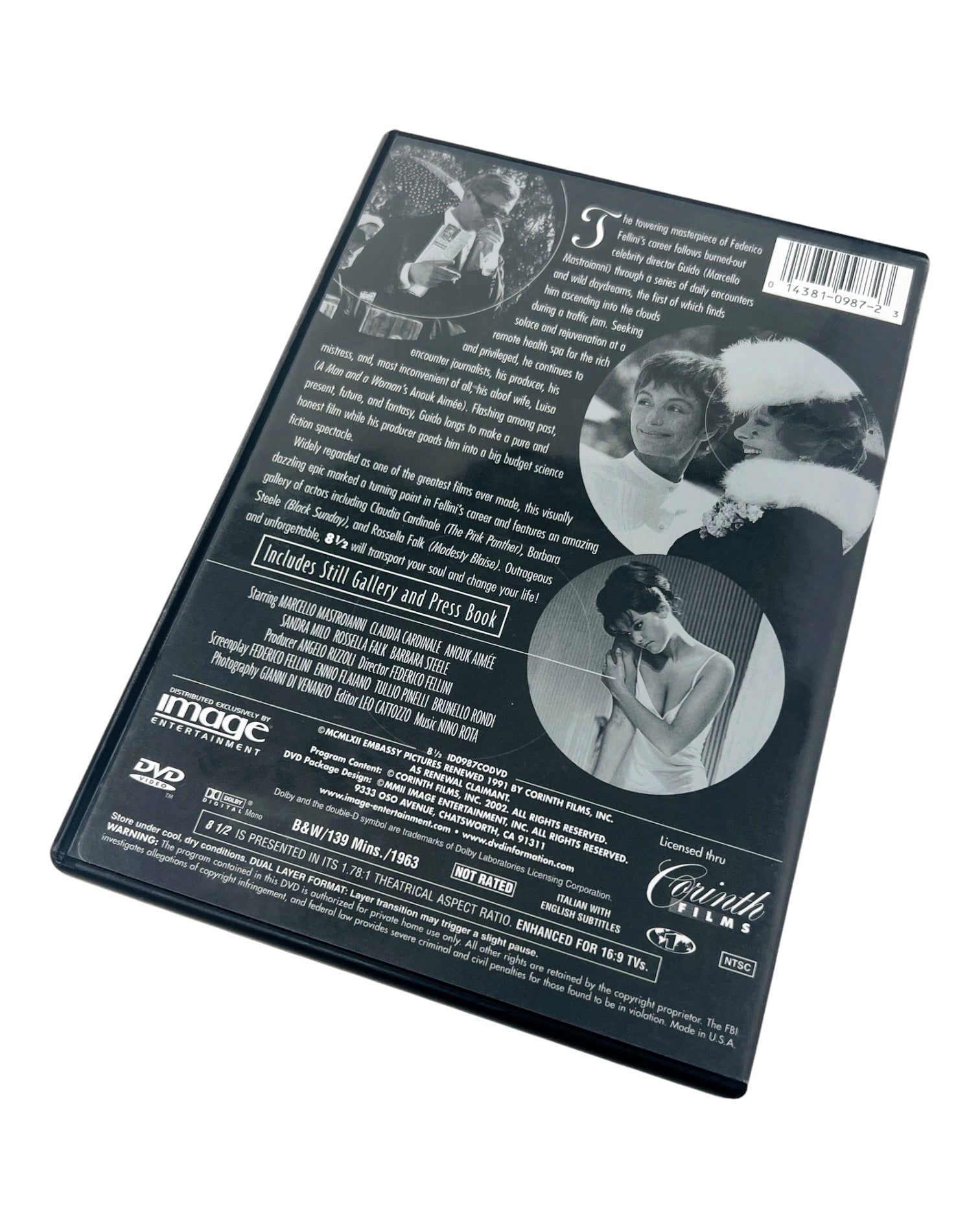Fellini's 8 1/2 (1963) DVD