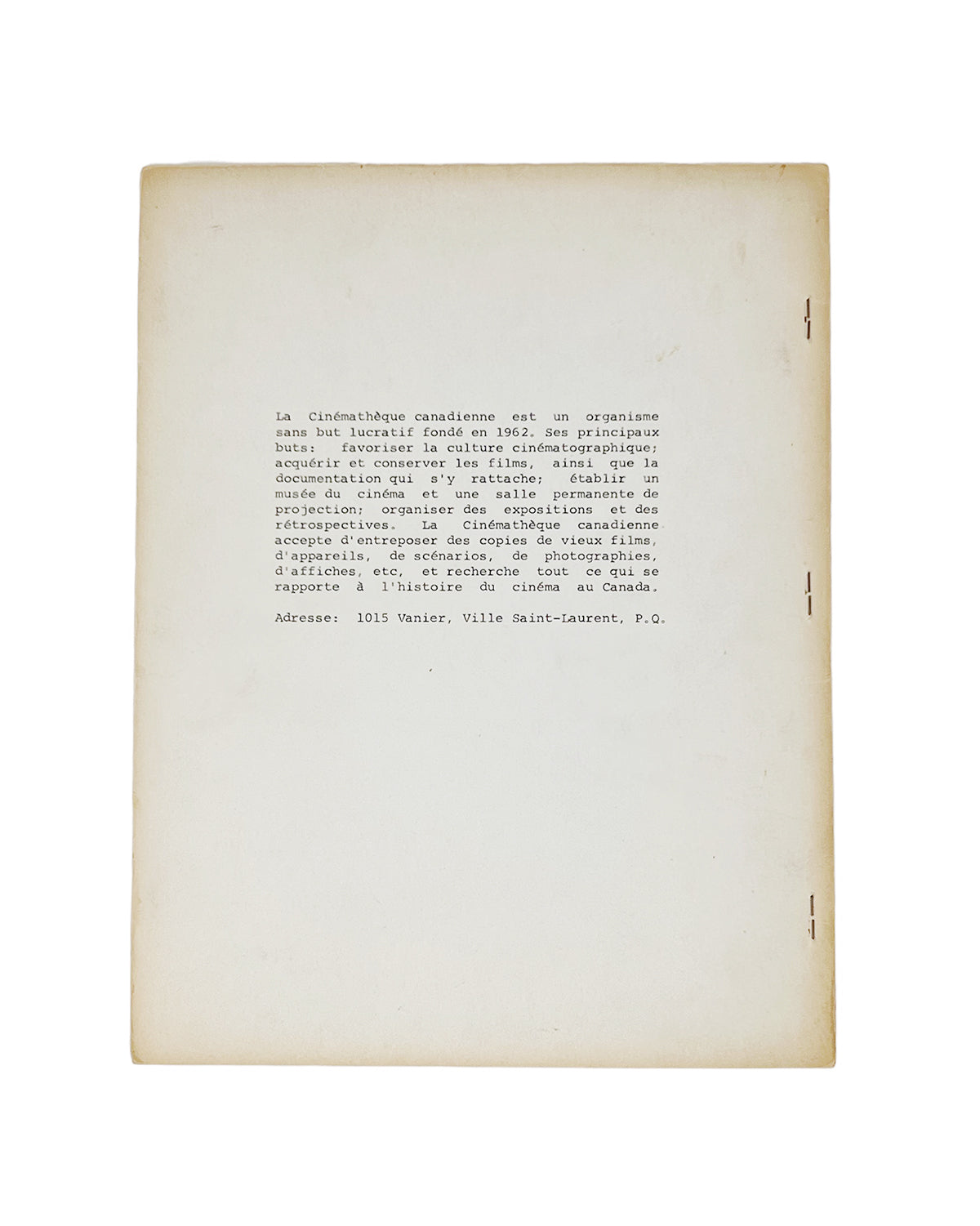 Vintage George Méliès Exhibition Program