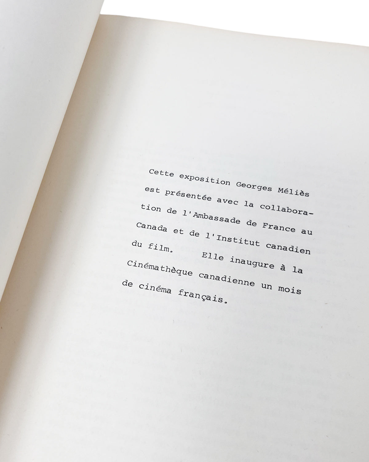 Vintage George Méliès Exhibition Program