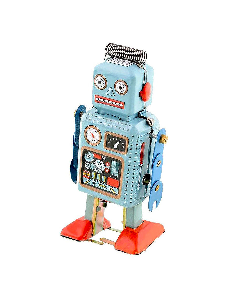 Retro Wind-Up Robot Tin Toy