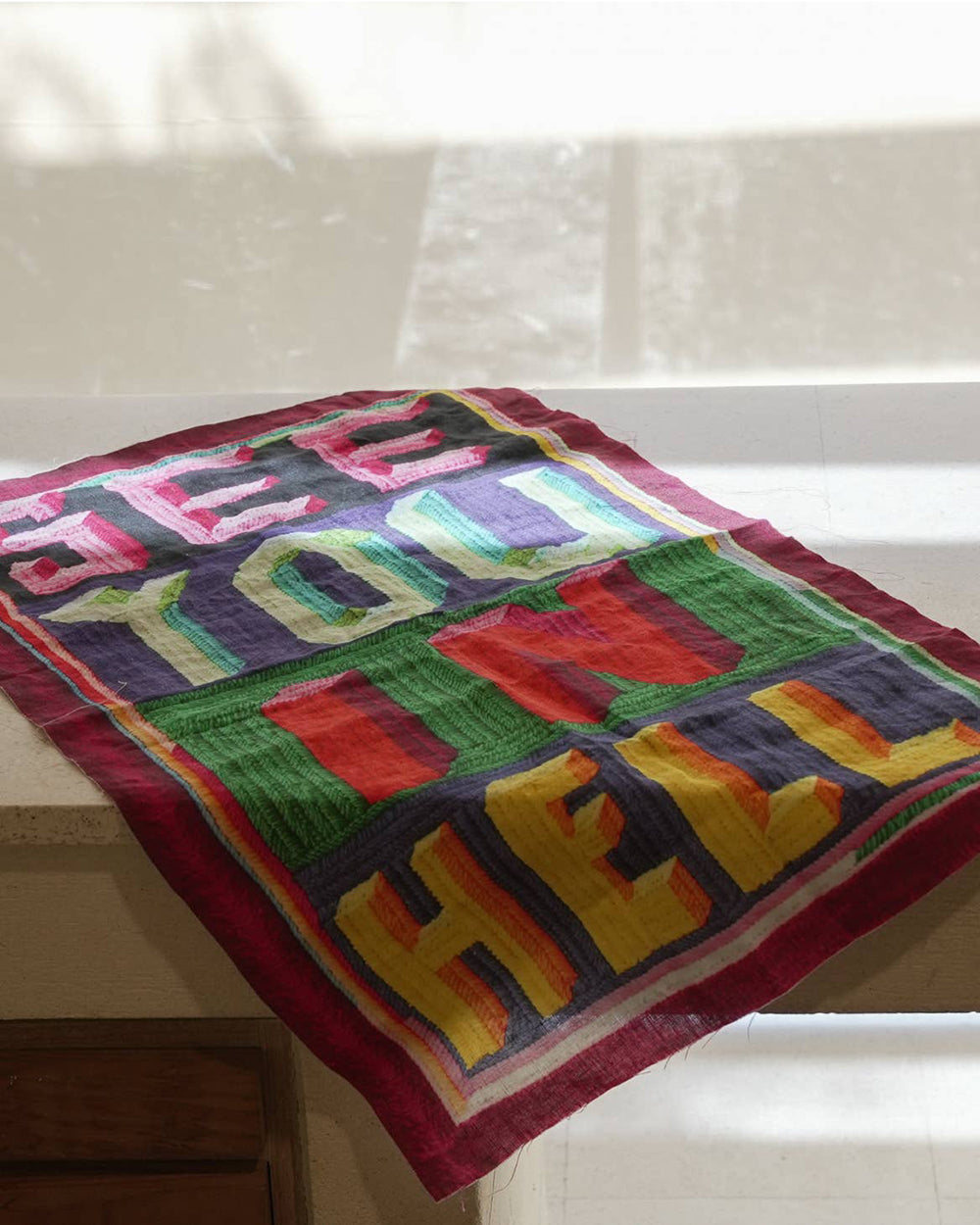 Paul Yore See You In Hell Tea Towel