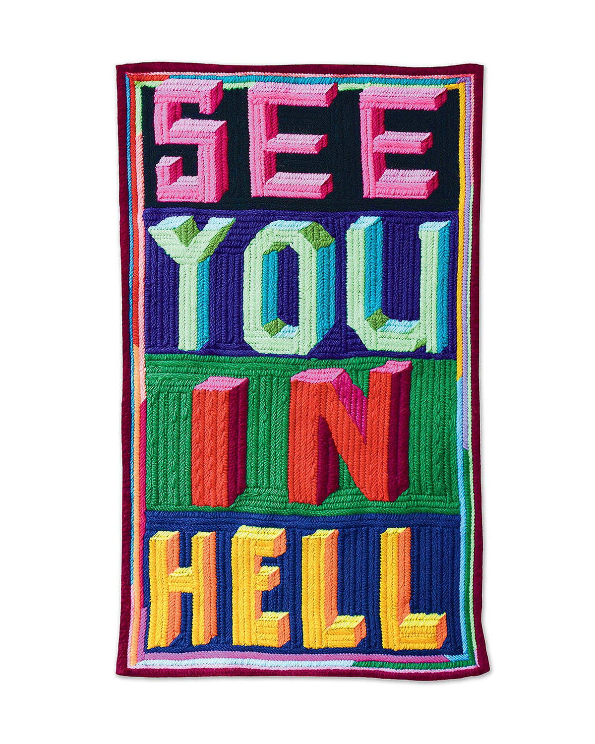See You In Hell Tea Towel x Paul Yore