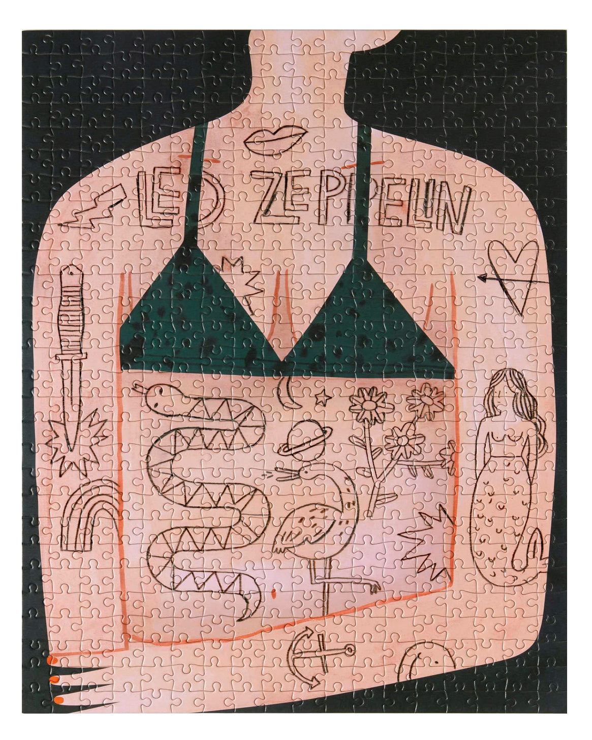 Tattoo Girl Puzzle Inner Piece
