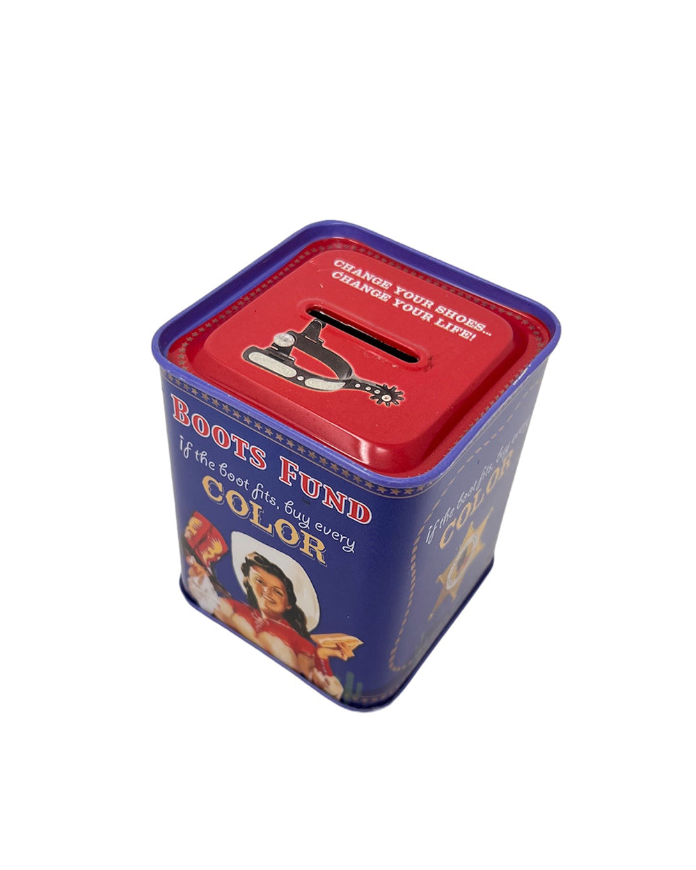Vintage Boots Fund Coin Bank