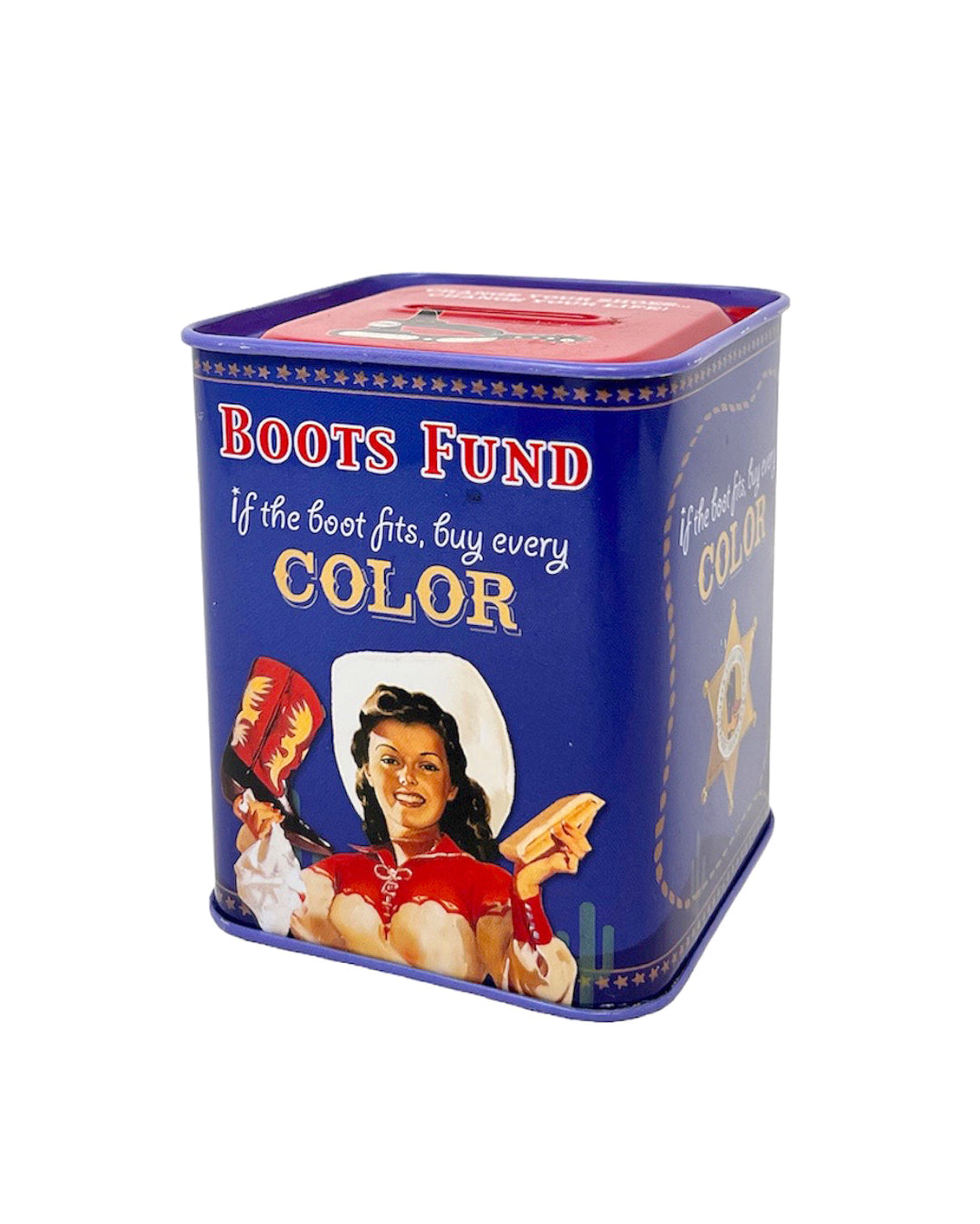 Vintage Boots Fund Coin Bank