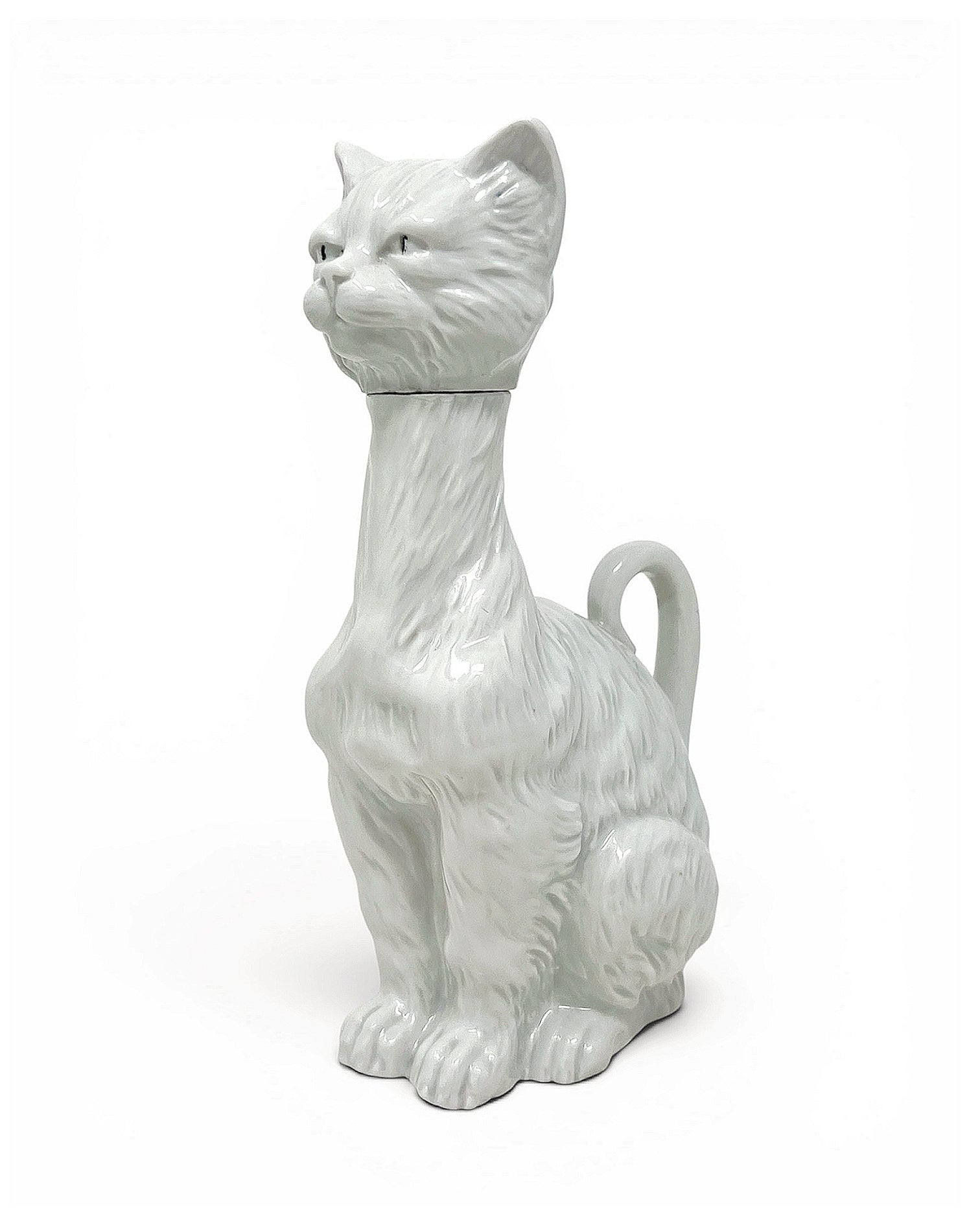 Vintage Porcelain Cat Decanter