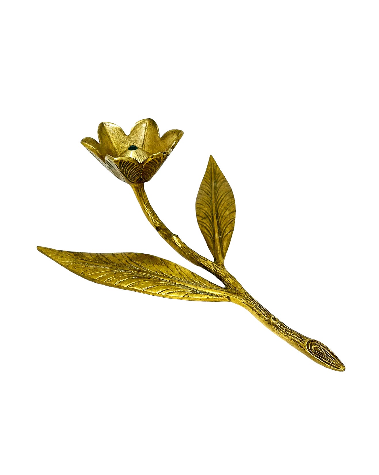 Vintage 1970s Brass Flower Ashtray