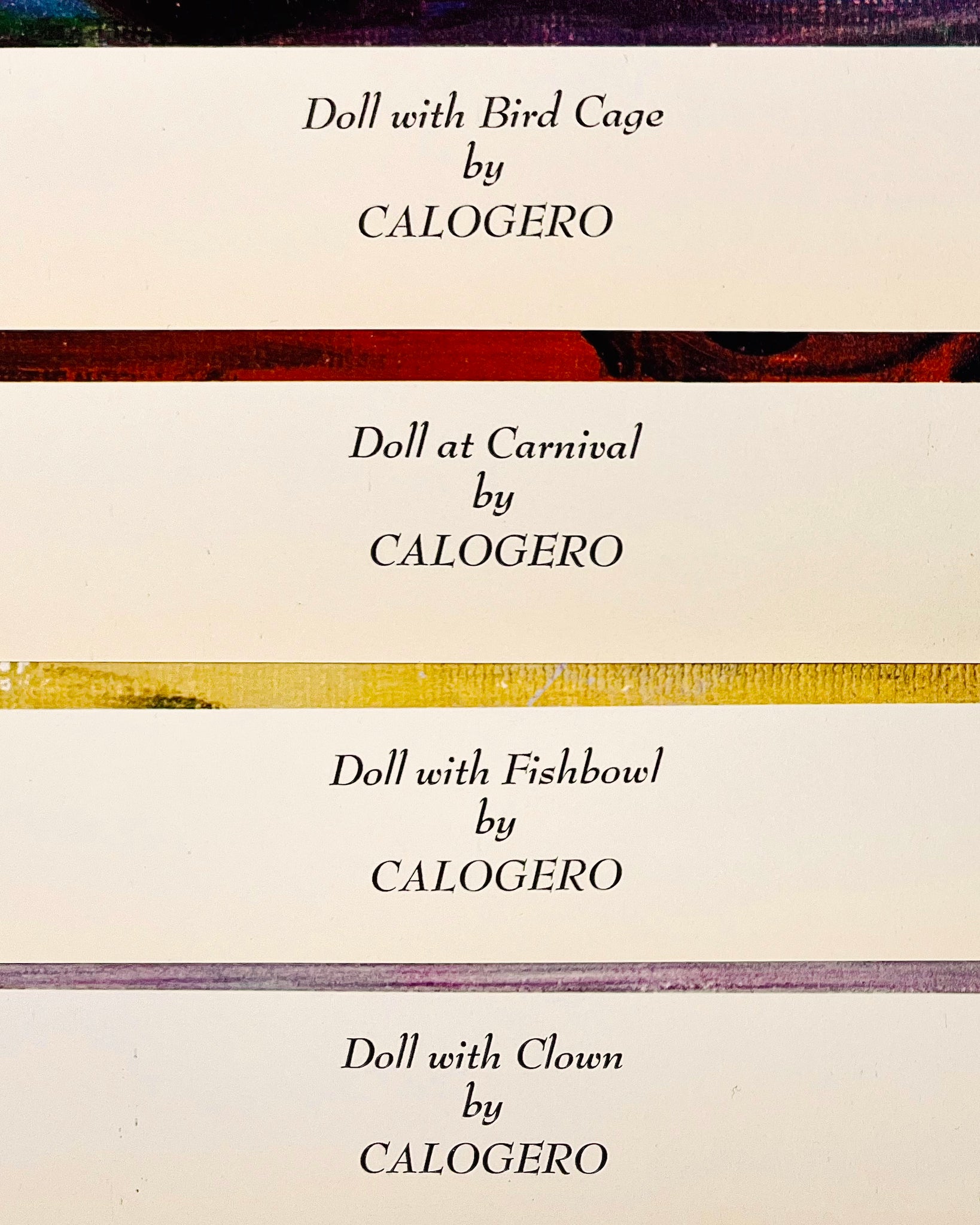 Vintage ‘French Dolls’ Lithograph Set by Jean Calogero, 1960s