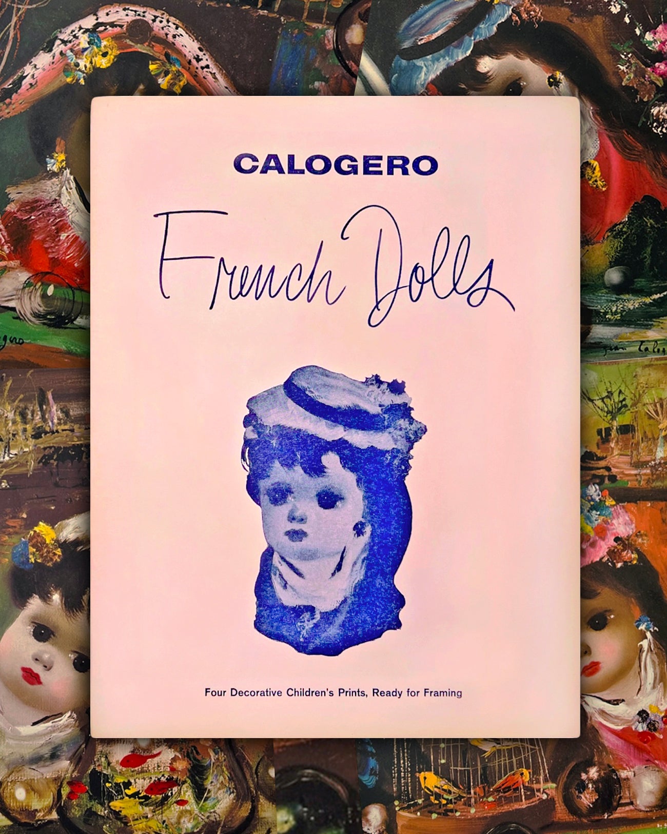 Vintage ‘French Dolls’ Lithograph Set by Jean Calogero, 1960s