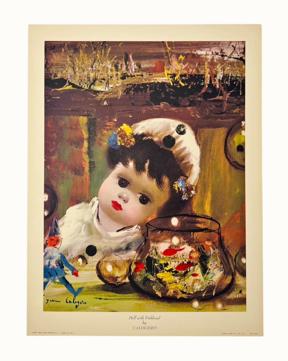 Vintage ‘French Dolls’ Lithograph Set by Jean Calogero, 1960s