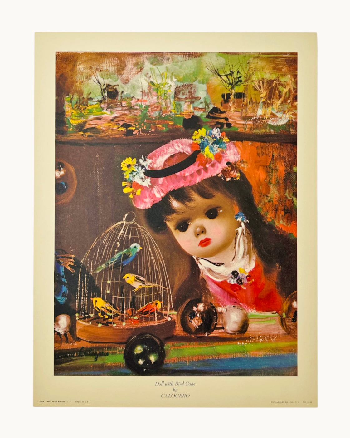 Vintage ‘French Dolls’ Lithograph Set by Jean Calogero, 1960s
