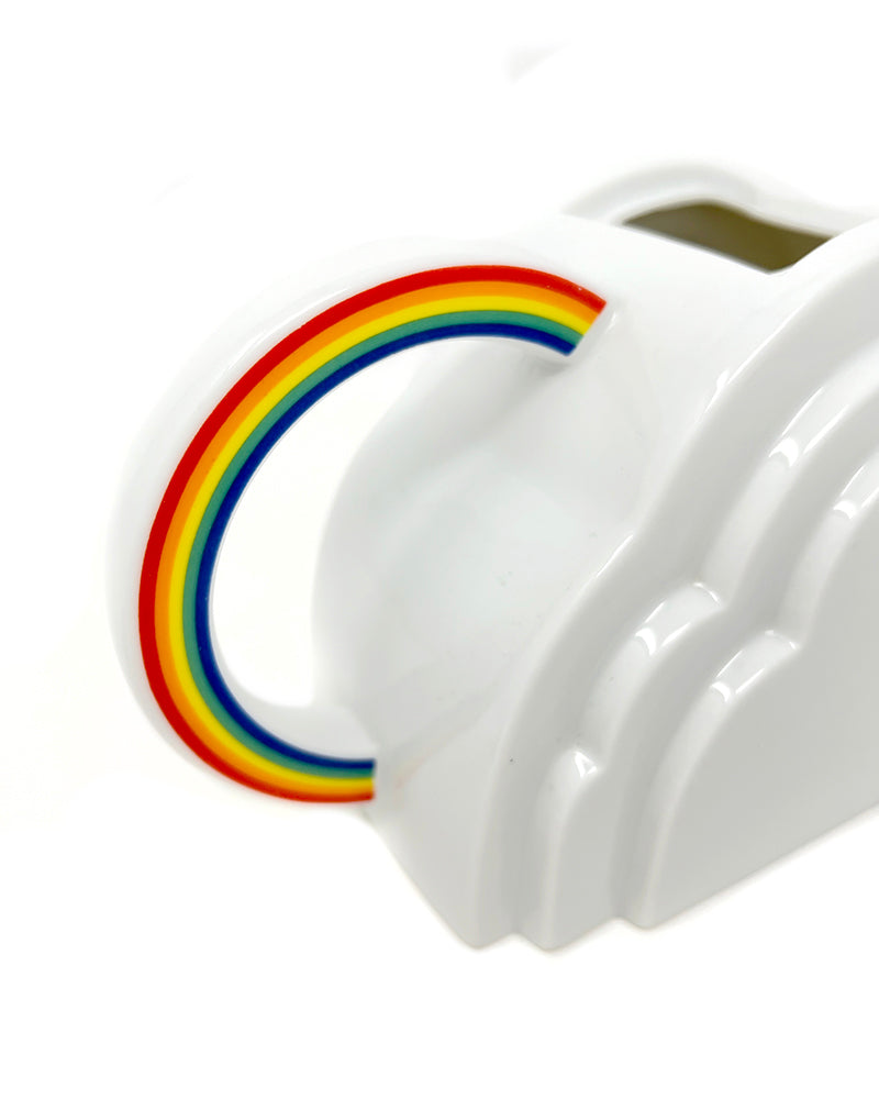 Rare Vintage Vandor 1970s Rainbow Cloud Teapot