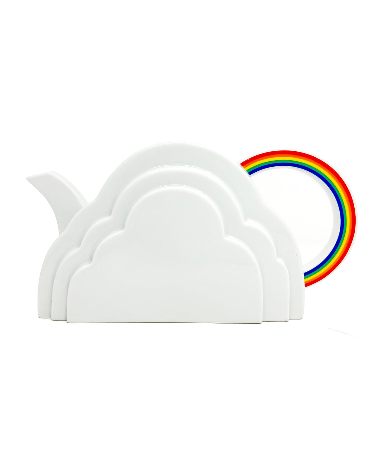 Rare Vintage Vandor 1970s Rainbow Cloud Teapot