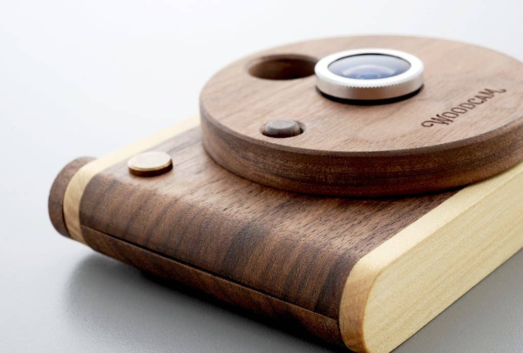 Single-Lense Wooden Digital Camera-Vintage 8MP