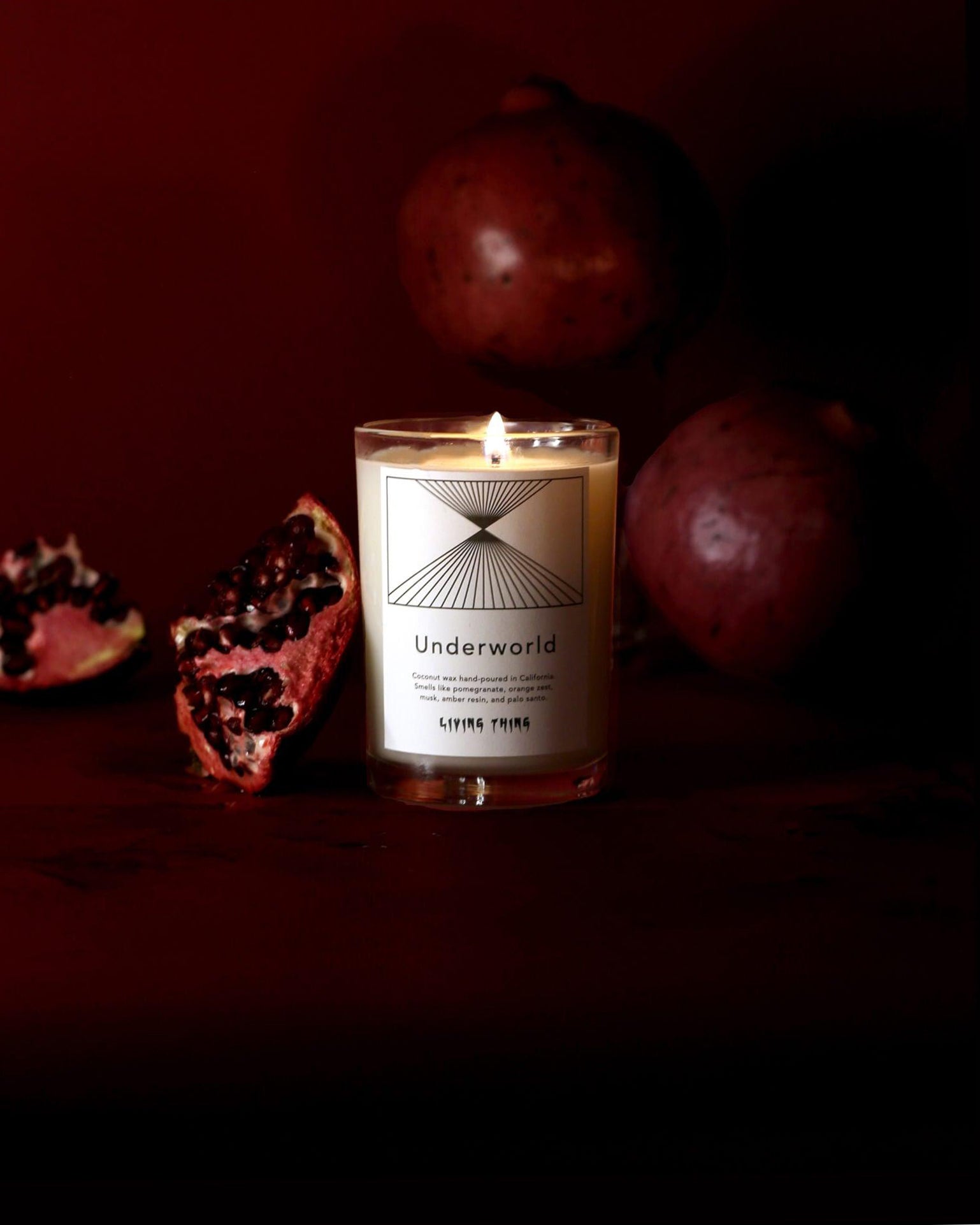 Underworld: Pomegranate + Palo Santo Candle