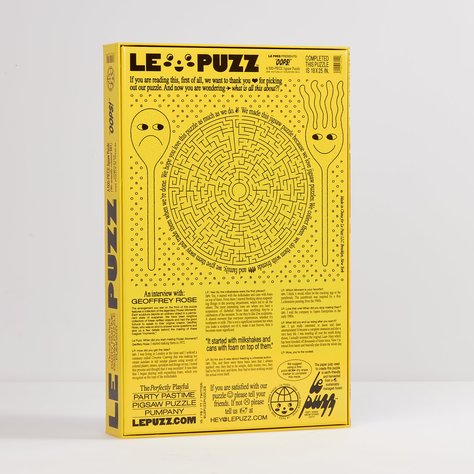 Le Puzz "Oops!" 500-Piece Puzzle