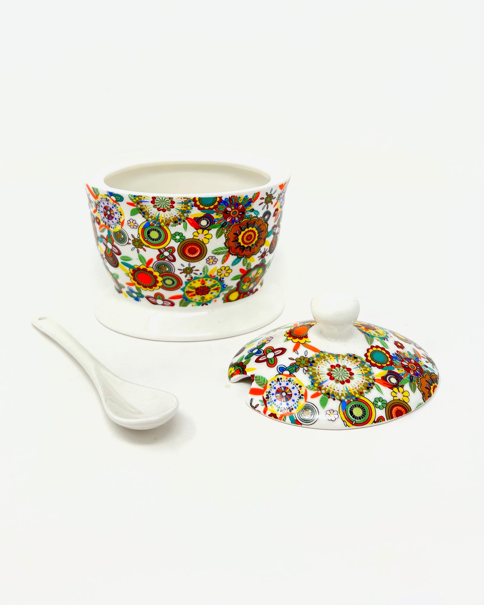 Vintage Retro Paisley Sugar Pot