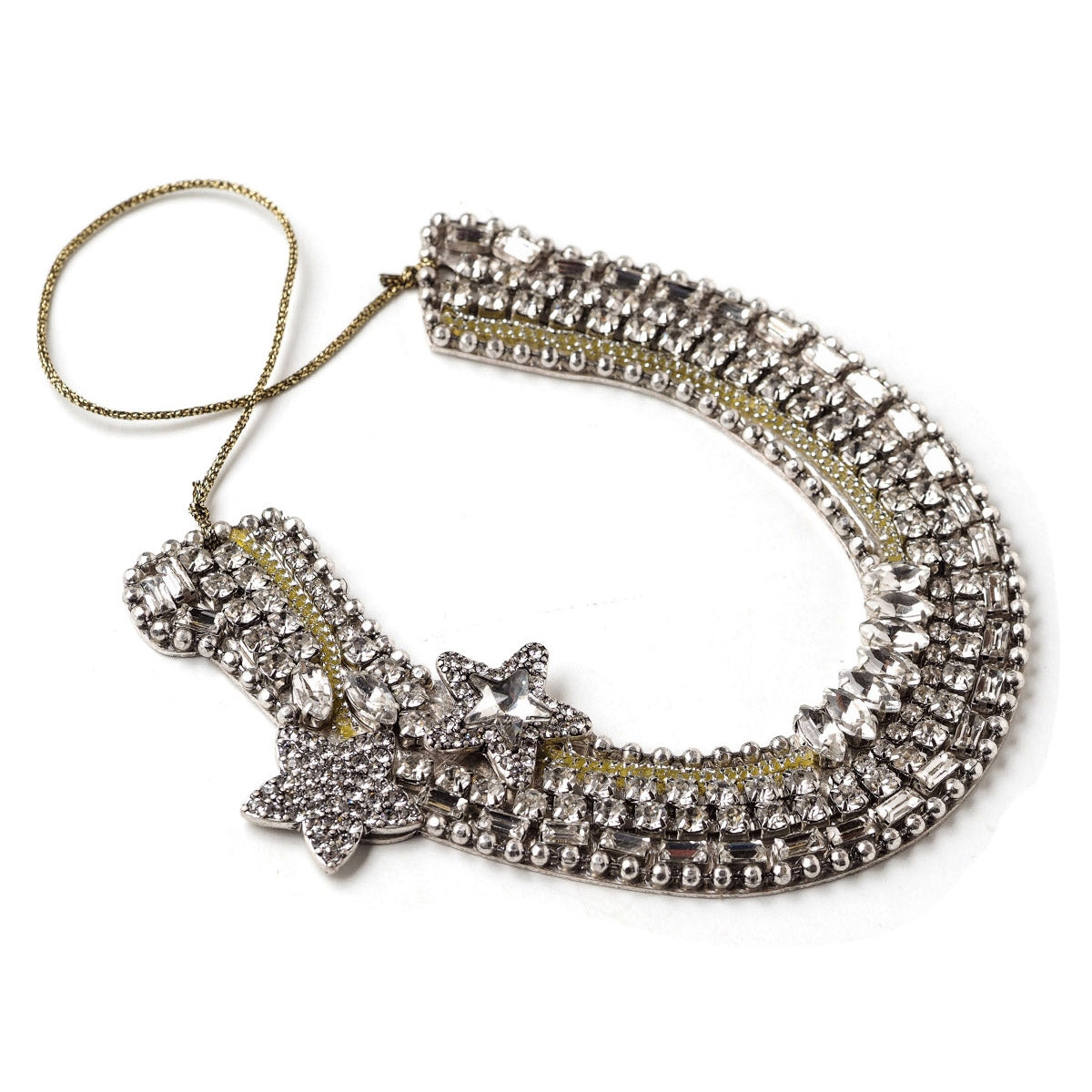 Bejeweled Horseshoe Ornament with Rhinestones