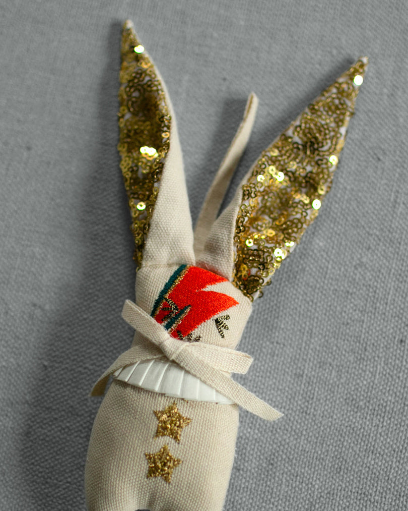 David Bowie Bunny Ornament