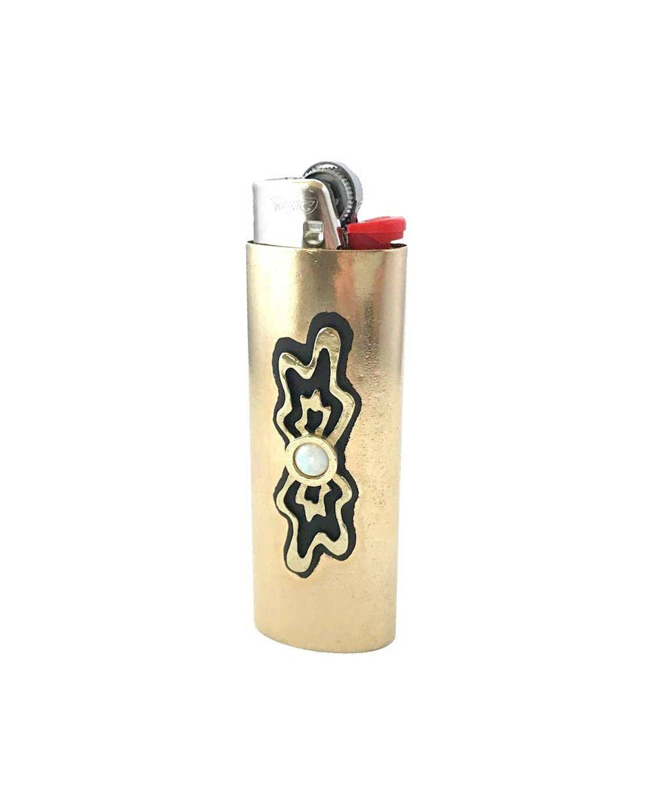 Splatter Lighter Case with Opal