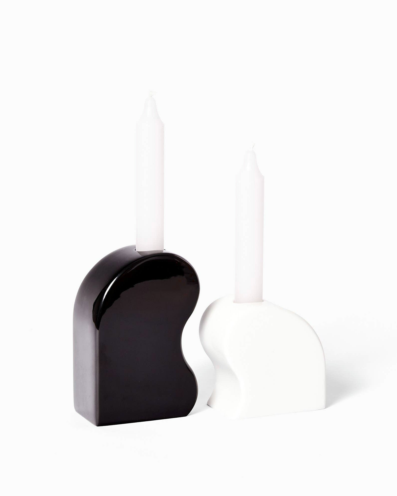 Seymour B&W Candle Holder