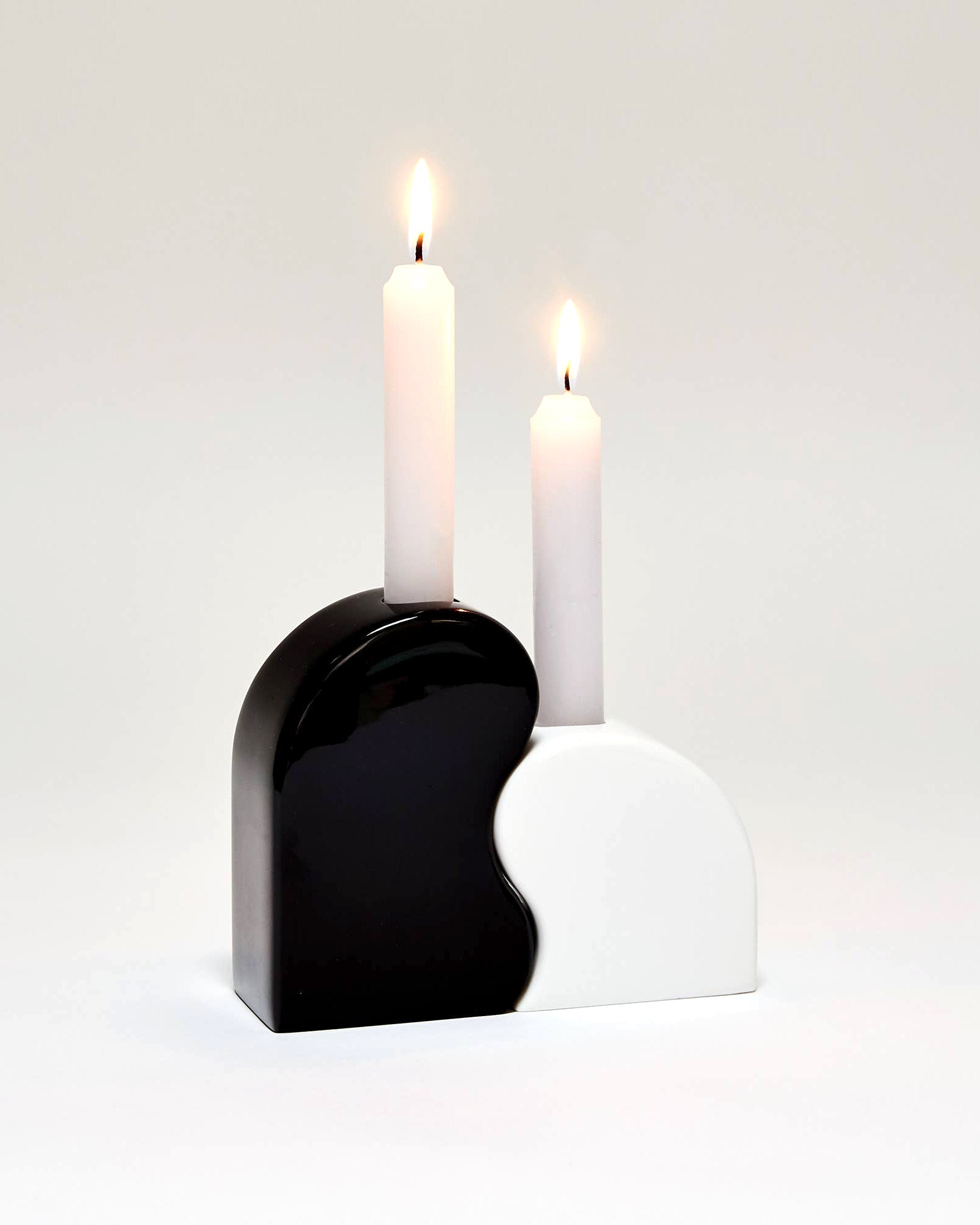 Seymour B&W Candle Holder