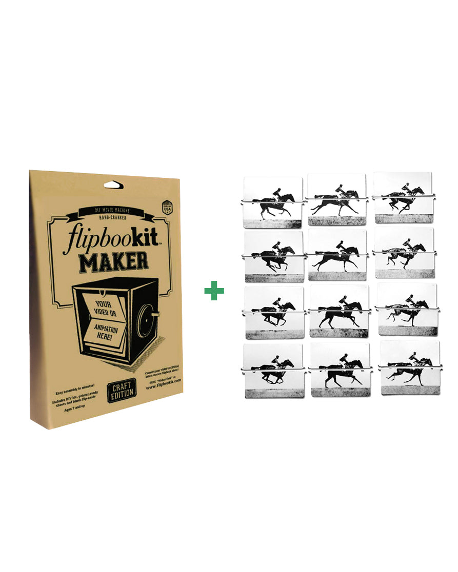 FlipBooKit DIY Movie Machine - Eadweard Muybridge Set