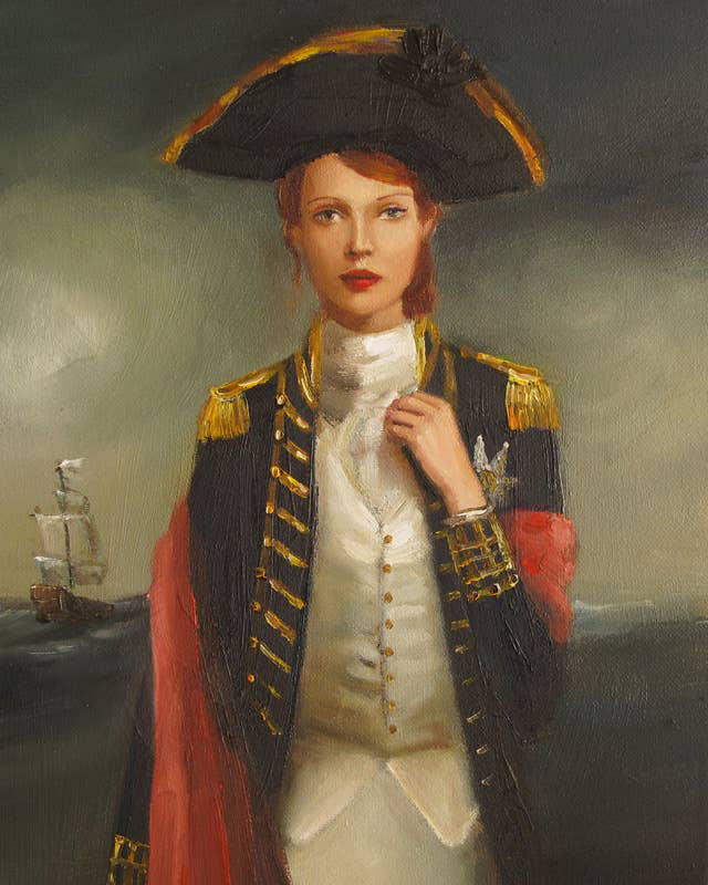 'Her Face Launched A Thousand Ships' by Janet Hill - 8.5x11 Art Print