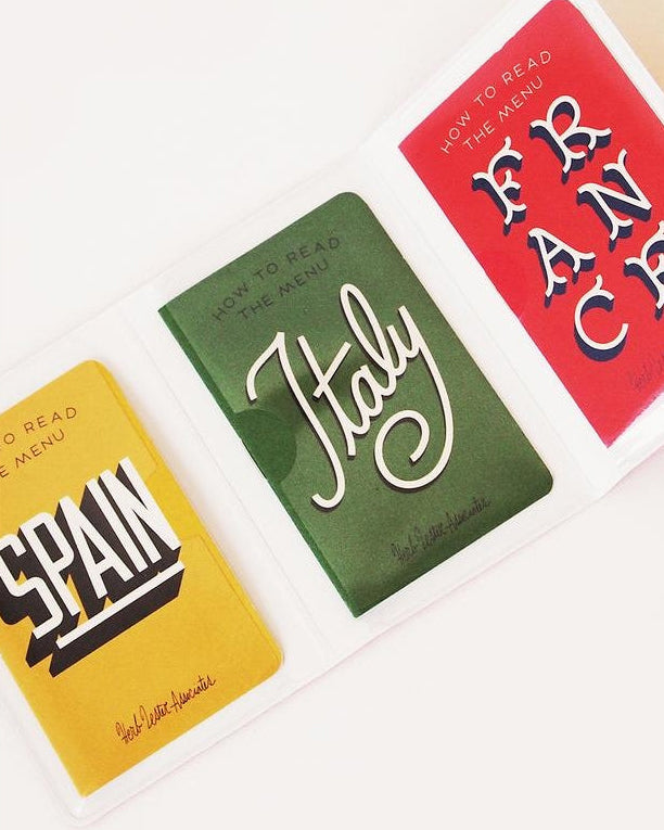 'How To Read The Menu In France, Italy & Spain' Mini Phrase Books