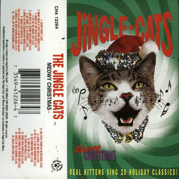 Vintage Holiday Cassette Stocking Stuffer: "Jingle Cats"