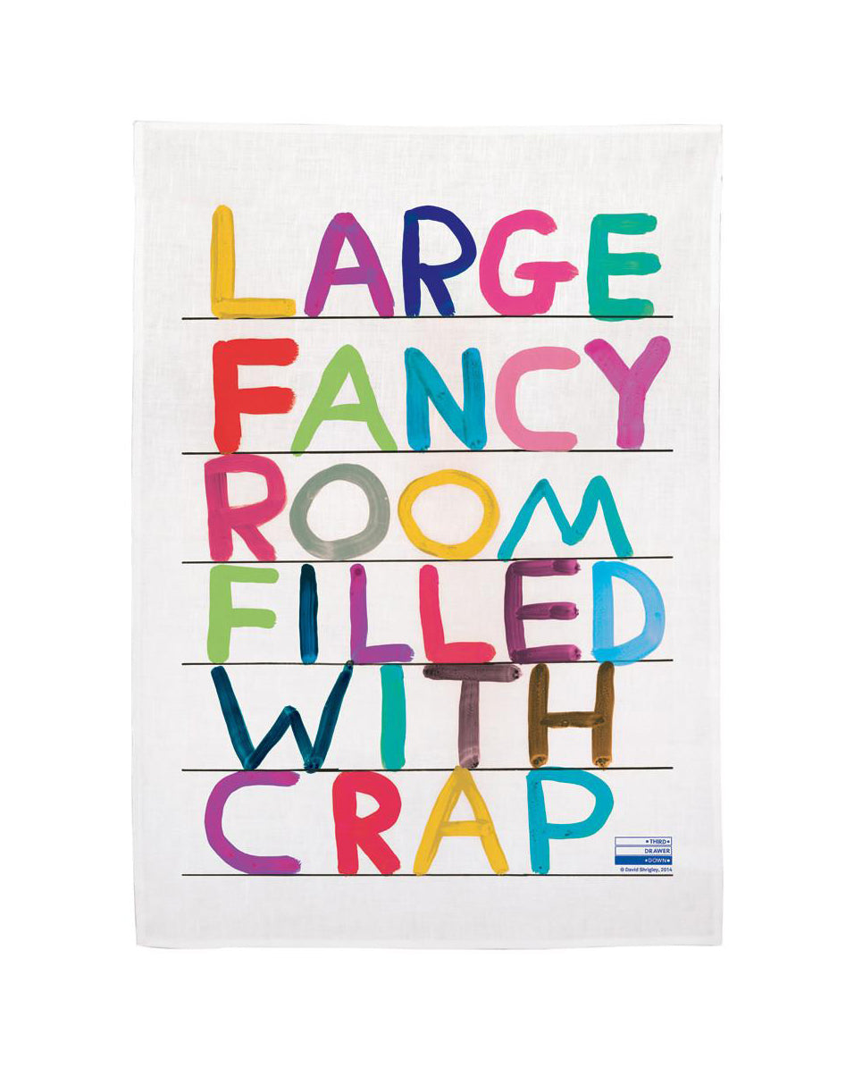 Fancy Room Tea Towel x David Shrigley