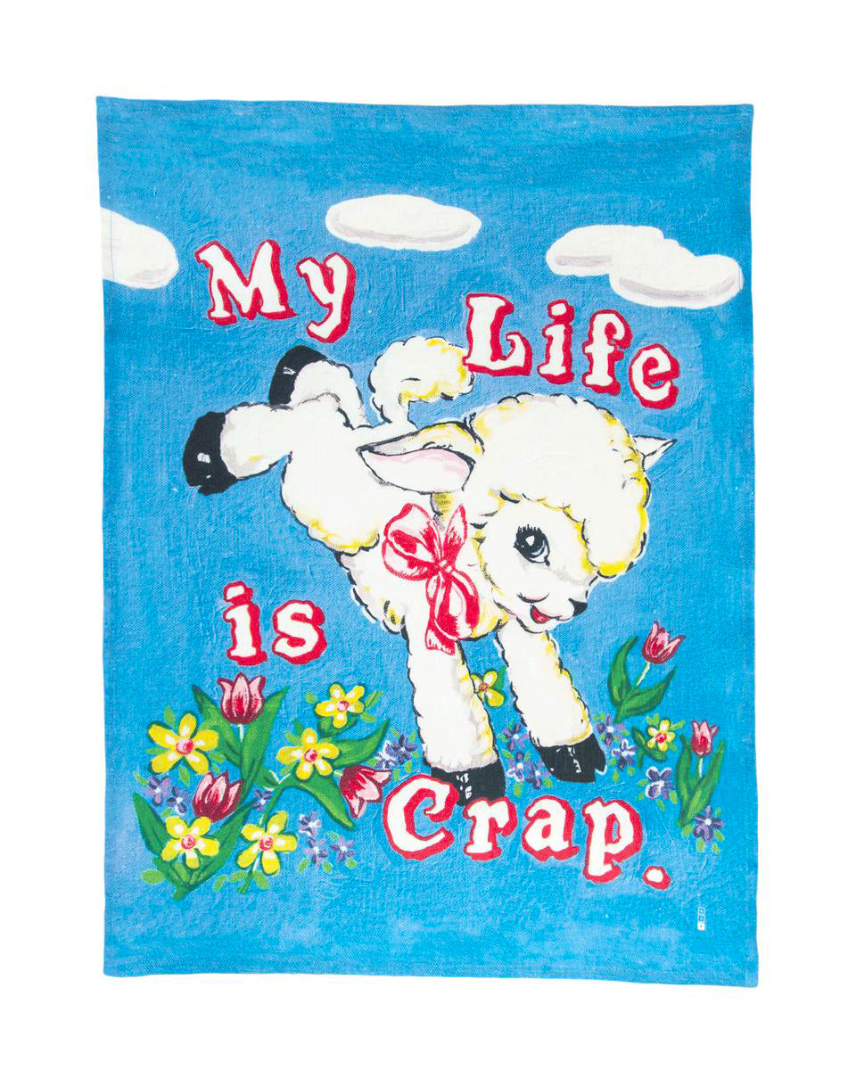 Magda Archer My Life Is Cr*p Tea Towel