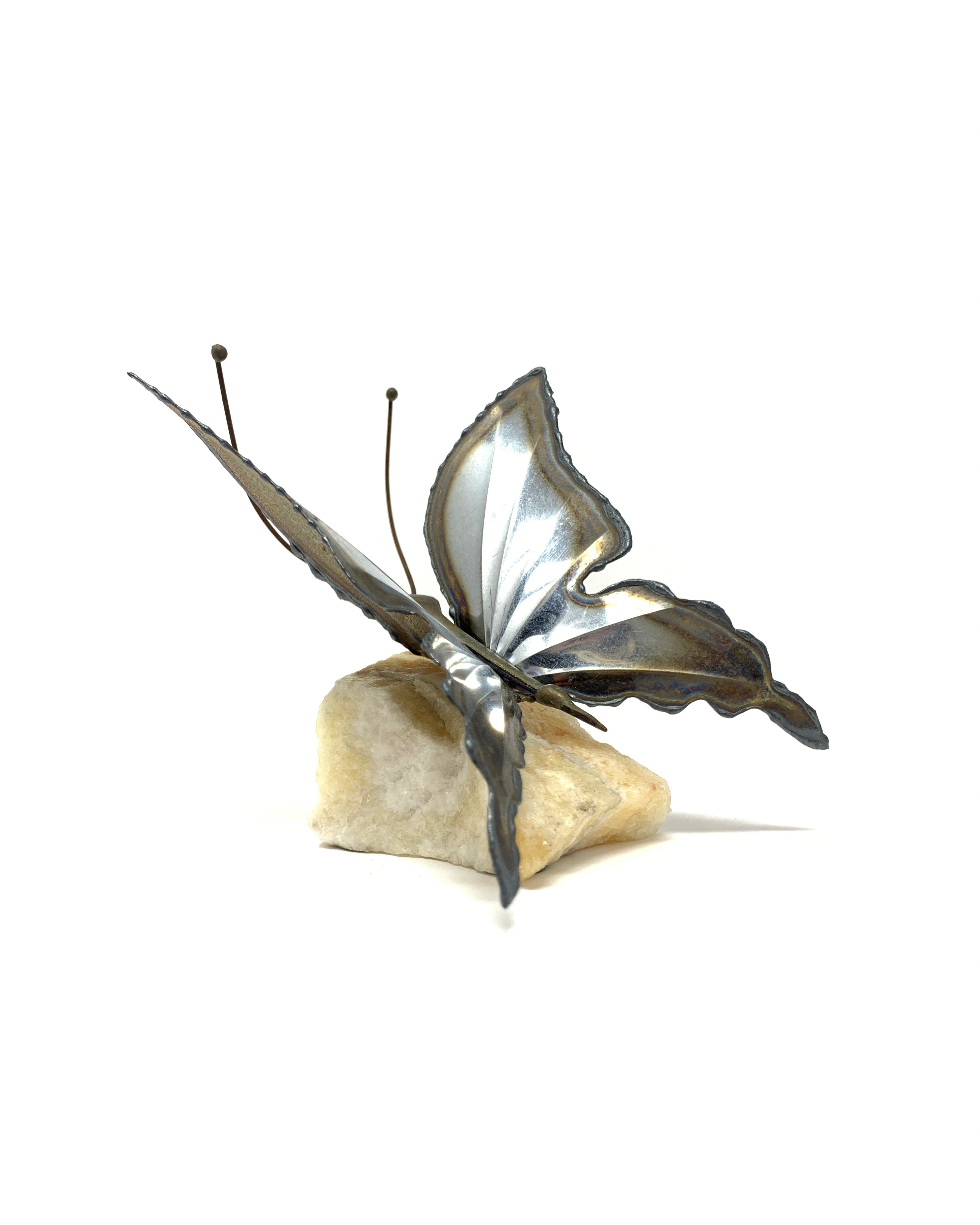 Vintage Metal Butterfly Rock