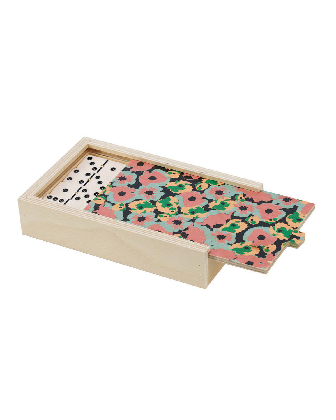 Travel Domino Set in Pink Poppy