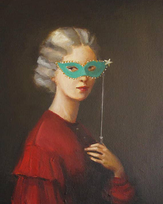 Portrait Of The Secret Sorority Founder Art Print by Janet Hill