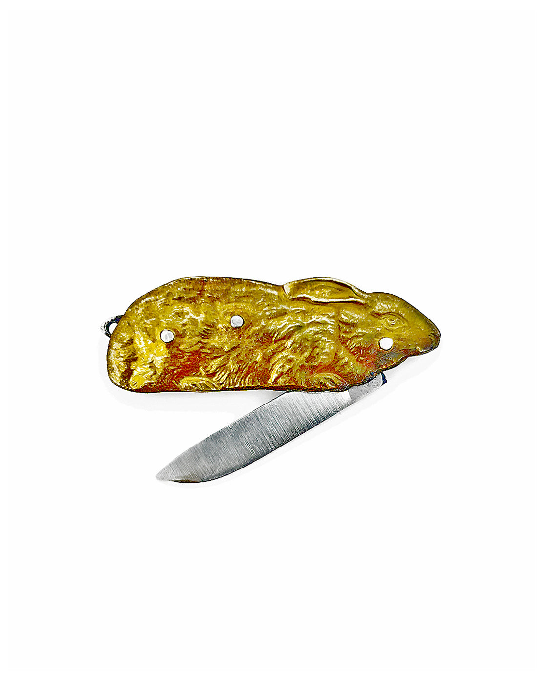 French Victorian Rabbit Pocket Knife